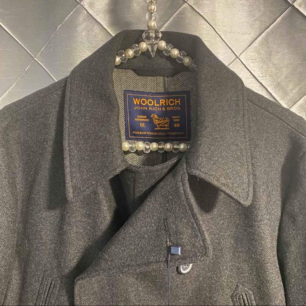⭐️HP⭐️Woolrich Wool Peacoat (Men’s) - Picture 7 of 13